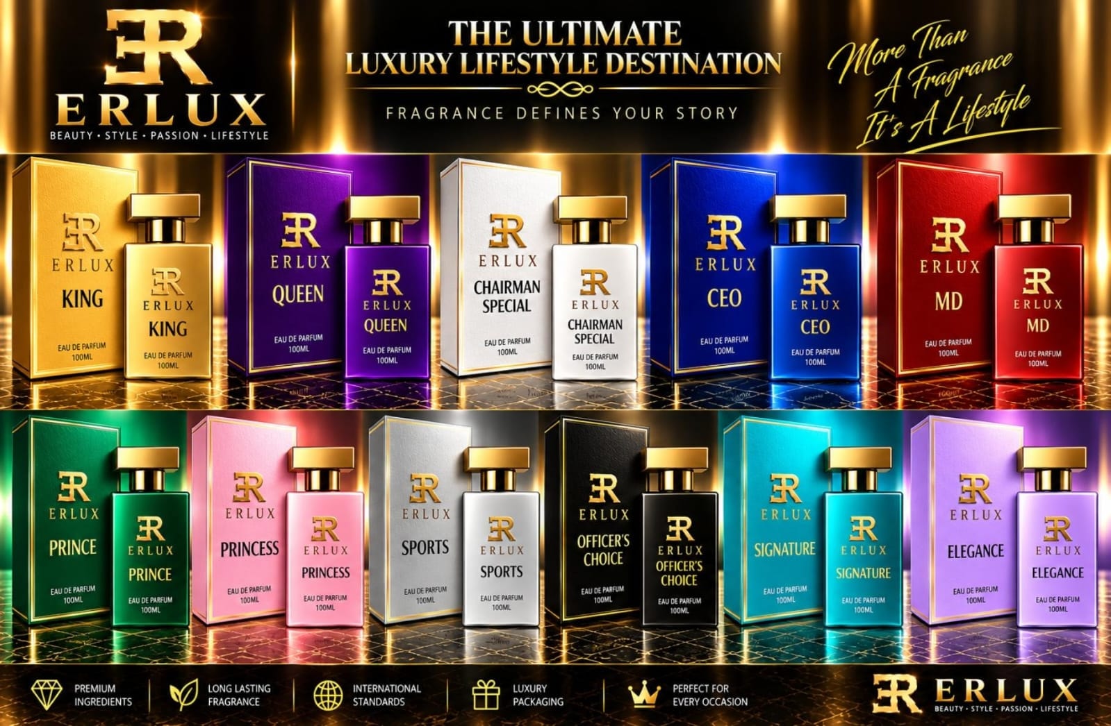 ERLUX ERLUX Fragrance collection