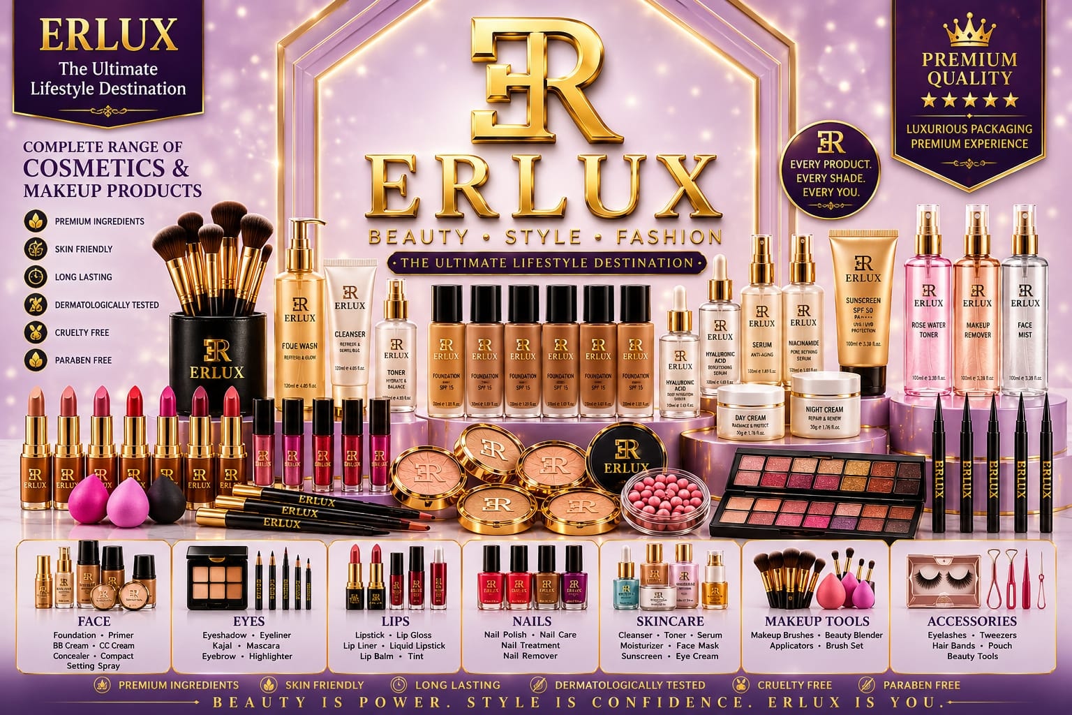 ERLUX Cosmetics Collection